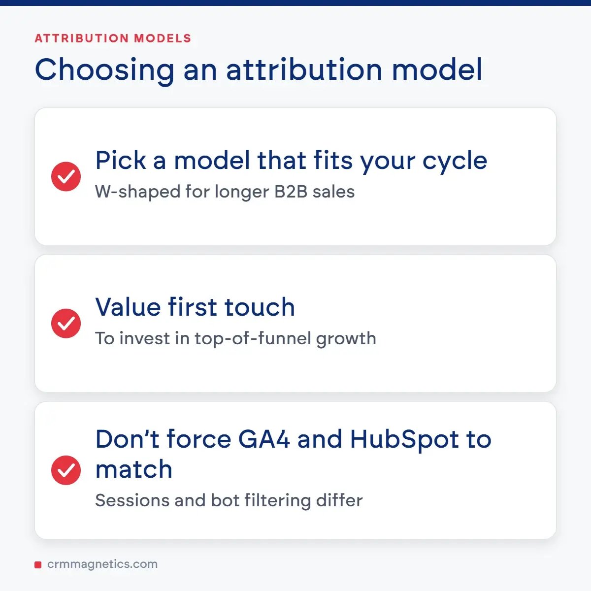 Choosing an attribution model