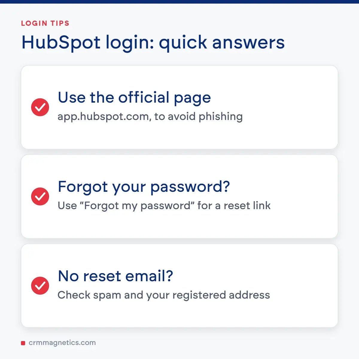 HubSpot login: quick answers