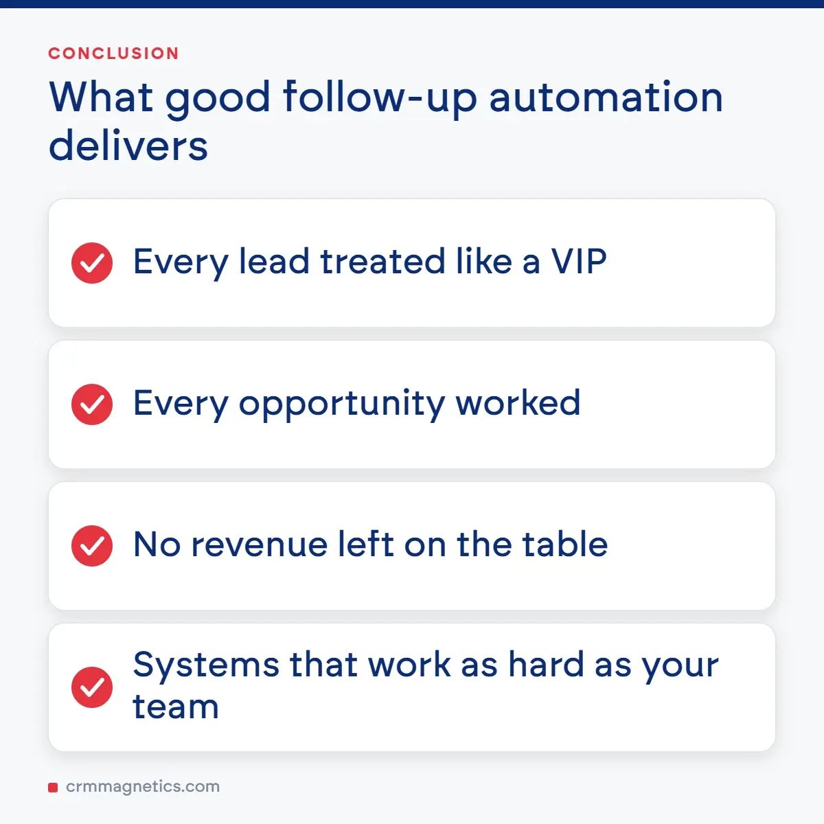 What good follow-up automation delivers